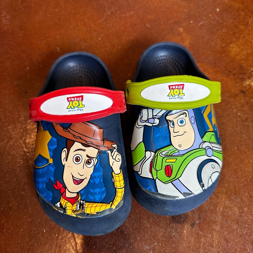 Disney Toy Story kids iconic comfort crocs size 9 kids